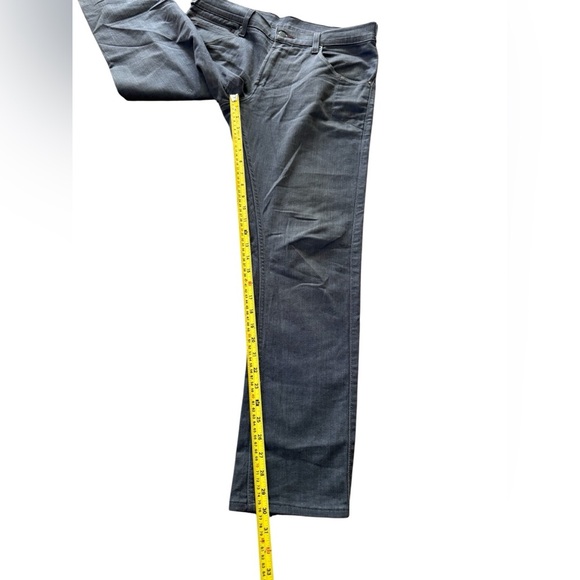 Levis 511 Skinny Two Horse Brand Adjustable Waist Jeans Men 34/30 Dark Gray - Picture 7 of 7